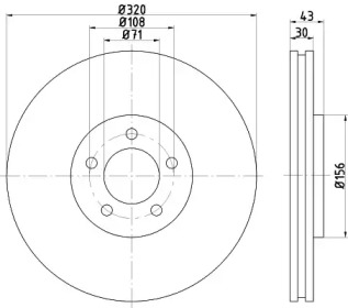 Тормозной диск PAGID для JAGUAR S-TYPE (X200) 2.7 D