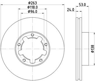 Дисковой тормозной механизм PAGID для NISSAN CABSTAR E (TL_, VL_) 125.35, 125.45 (TL0, VL0)
