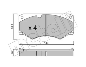 Дополнительные работы METELLI для MERCEDES-BENZ T1 автобус (602) 310 D 2.9