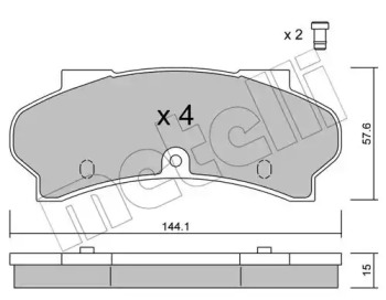 Запчасти для ТО METELLI для PEUGEOT J9 автобус 2.3 D