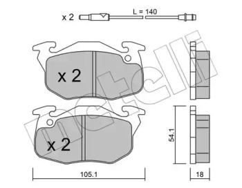 Дополнительные работы METELLI для PEUGEOT 405 I (15B) 1.8 Turbo Diesel