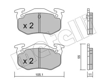 Дисковой тормозной механизм METELLI для PEUGEOT 306 Кабриолет (7D, N3, N5) 1.8 16V