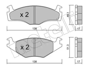 Запчасти для ТО METELLI для VW POLO (6N1) 64 1.9 D