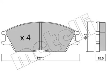 Дисковой тормозной механизм METELLI для HONDA ACCORD II Hatchback (AC, AD) 1.8 EX (AD)