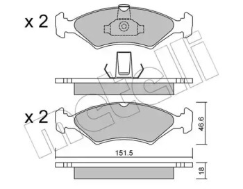 Запчасти для ТО METELLI для MAZDA 121 III (JASM, JBSM) 1.8 D