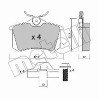 Дополнительные работы METELLI для VW POLO (6R, 6C) 1.4 TSI