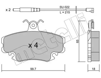 Дисковой тормозной механизм METELLI для RENAULT CLIO I (B/C57_, 5/357_) 1.4
