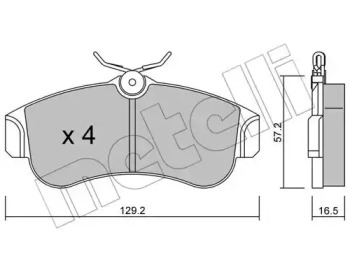 Дисковой тормозной механизм METELLI для NISSAN PRIMERA Traveller (WP11) 2.0 TD