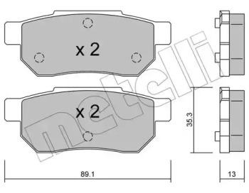 Запчасти для ТО METELLI для HONDA ACCORD III Aerodeck (CA) 2.0 EX (CA5)
