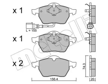 Запчасти для ТО METELLI для VW BORA Variant (1J6) 2.8 V6 4motion