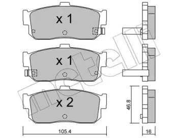 Запчасти для ТО METELLI для NISSAN SUNNY III Liftback (N14) 2.0 i 16V