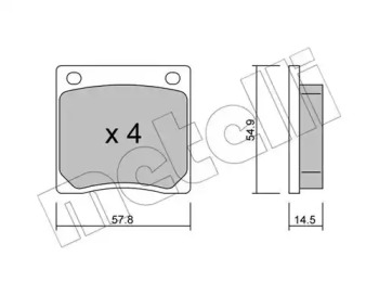 Дисковой тормозной механизм METELLI для NISSAN CHERRY (E10) I 1.0