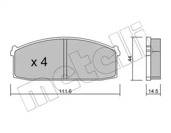 Запчасти для ТО METELLI для NISSAN PRAIRIE (M10, NM10) 1.5 S (M10)