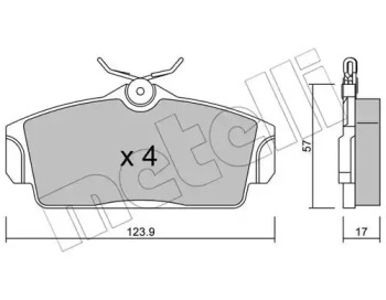 Дисковой тормозной механизм METELLI для NISSAN PRIMERA Traveller (WP11) 2.0 TD