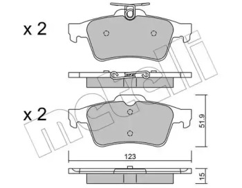 Запчасти для ТО METELLI для FORD KUGA II (DM2) 1.6 EcoBoost 4x4