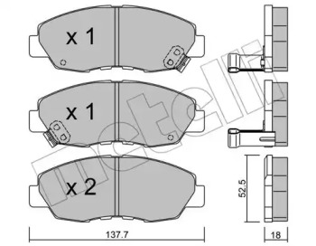 Запчасти для ТО METELLI для HONDA ACCORD IV (CB) 2.0 i 16V (CB3)