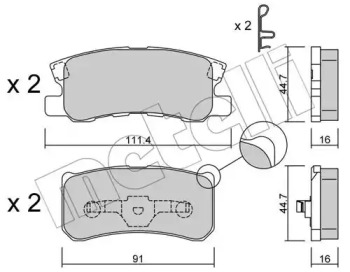 Дополнительные работы METELLI для JEEP COMPASS (MK49) 2.0