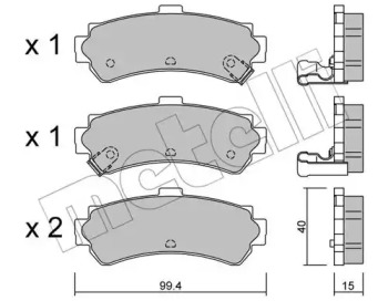 Дисковой тормозной механизм METELLI для NISSAN ALMERA I (N15) 2.0 D