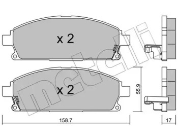 Запчасти для ТО METELLI для NISSAN PATHFINDER II (R50) 2.7 TD 4WD