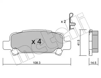 Дополнительные работы METELLI для SUBARU IMPREZA седан (GD) 2.0 i AWD