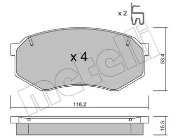 Дисковой тормозной механизм METELLI для MAZDA 929 III (HC) 2.2 i