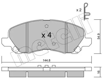 Запчасти для ТО METELLI для JEEP COMPASS (MK49) 2.4 4x4