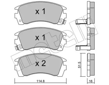 Дисковой тормозной механизм METELLI для NISSAN SUNNY III Traveller (Y10) 2.0 D