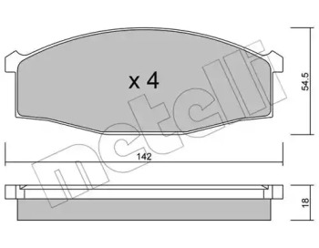 Запчасти для ТО METELLI для NISSAN CABSTAR (F22, H40) 2.5 TD (F22)