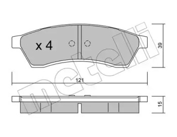 Дополнительные работы METELLI для CHEVROLET EVANDA 2.0