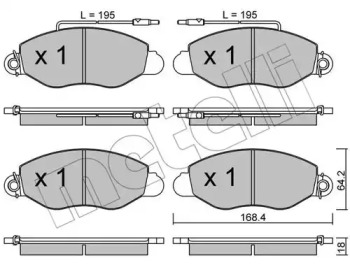 Дисковой тормозной механизм METELLI для NISSAN CABSTAR E (TL_, VL_) 125.35, 125.45 (TL0, VL0)