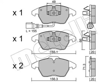 Запчасти для ТО METELLI для VW GOLF VI (5K1) 2.0 TDI