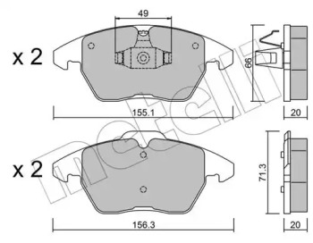 Дополнительные работы METELLI для VW POLO (6R, 6C) 1.4 TSI