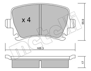 Запчасти для ТО METELLI для VW GOLF VI (5K1) 2.0 TDI