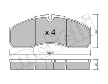 Дисковой тормозной механизм METELLI для NISSAN CABSTAR E (TL_, VL_) 125.35, 125.45 (TL0, VL0)