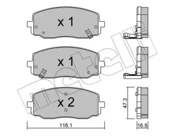 Запчасти для ТО METELLI для KIA PICANTO (BA) 1.1 CRDi