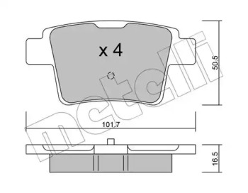 Дисковой тормозной механизм METELLI для JAGUAR X-TYPE Estate (X400) 2.0 D