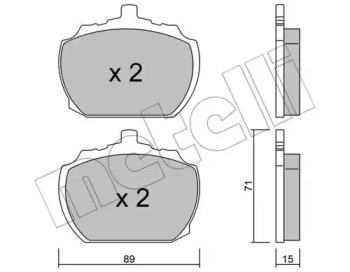 Дисковой тормозной механизм METELLI для FORD TRANSIT Фургон (V_ _) 2.4 D (VVS)
