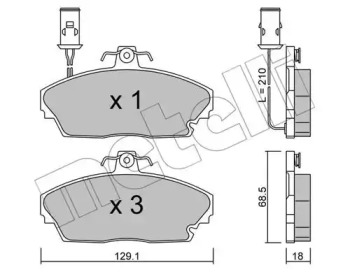 Дисковой тормозной механизм METELLI для HONDA LEGEND I (HS, KA) 2.5 i (HS)