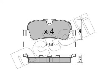 Запчасти для ТО METELLI для LAND ROVER DISCOVERY III (L319) 4.4 4x4
