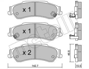 Запчасти для ТО METELLI для CHEVROLET BLAZER S10 4.3 V6 AWD