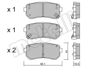Дополнительные работы METELLI для KIA SPORTAGE (QL) 1.6 GDI
