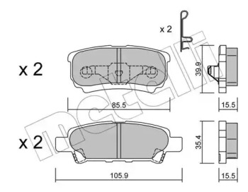 Запчасти для ТО METELLI для JEEP COMPASS (MK49) 2.4 4x4