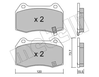 Дисковой тормозной механизм METELLI для NISSAN 350 Z купе (Z33) 3.5