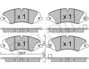 Дисковой тормозной механизм METELLI для LAND ROVER DISCOVERY V (L462) 3.0 D 4x4