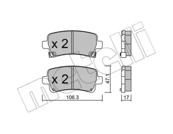 Дополнительные работы METELLI для CHEVROLET MALIBU (V300) 2.0 D