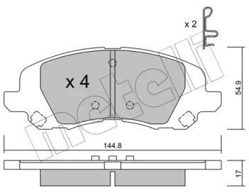 Запчасти для ТО METELLI для JEEP COMPASS (MK49) 2.4 4x4