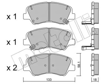 Запчасти для ТО METELLI для KIA RIO III седан (UB) 1.2 CVVT