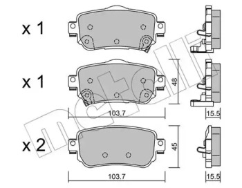 Дисковой тормозной механизм METELLI для NISSAN QASHQAI II (J11, J11_) 1.6 dCi ALL MODE 4x4-i