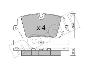 Дисковой тормозной механизм METELLI для LAND ROVER DISCOVERY V (L462) 3.0 D 4x4