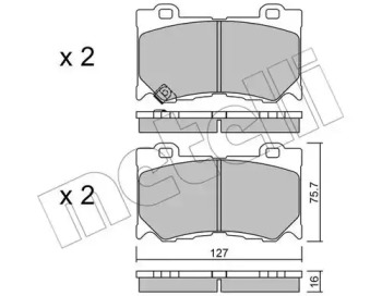 Дисковой тормозной механизм METELLI для NISSAN 370 Z Roadster (Z34) 3.7